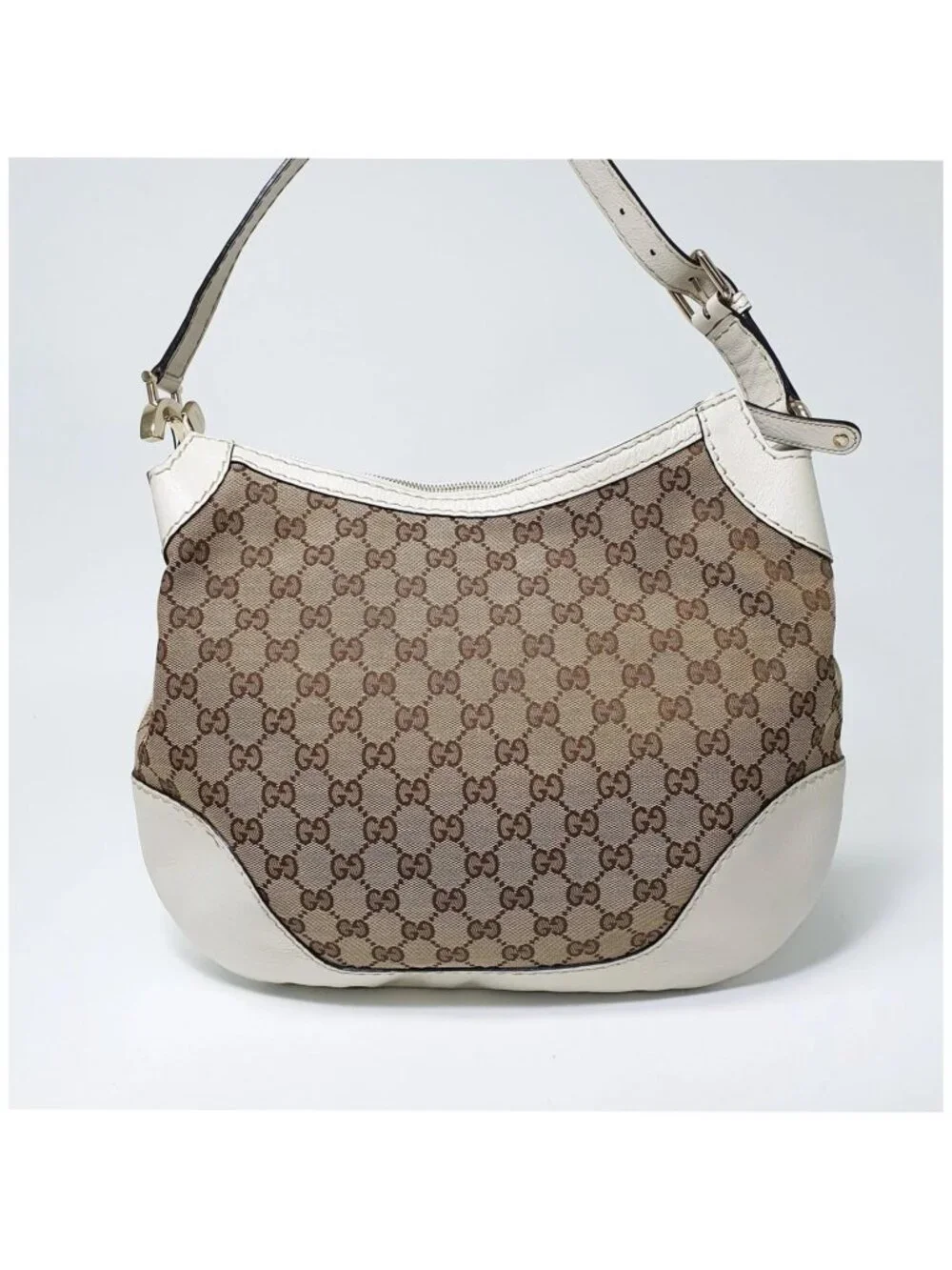 Authentic Gucci GG Canvas Abbey Hobo Shoulder Bag